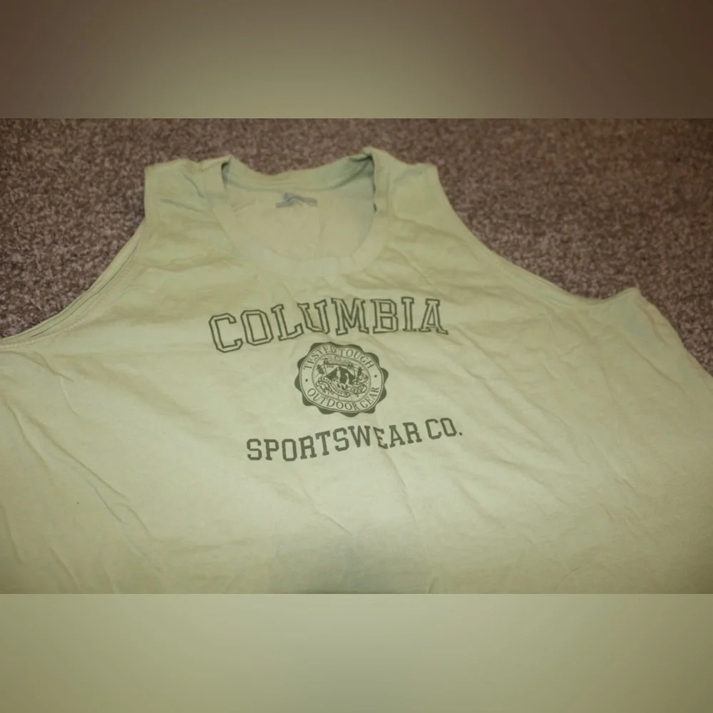 EUC Columbia Sage Green Casual Tank Top - Picture 4 of 7